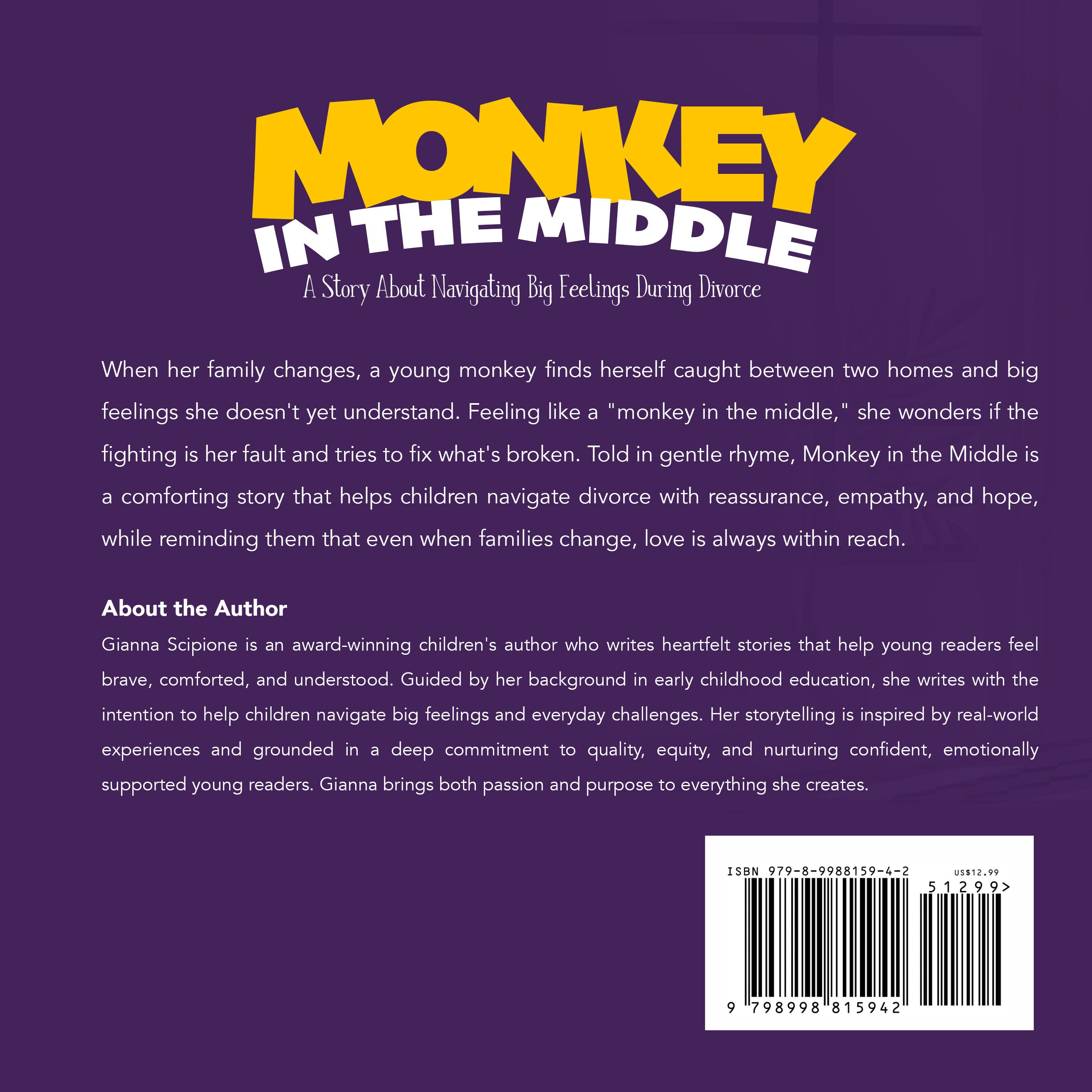 Signed copy of Monkey in the Middle